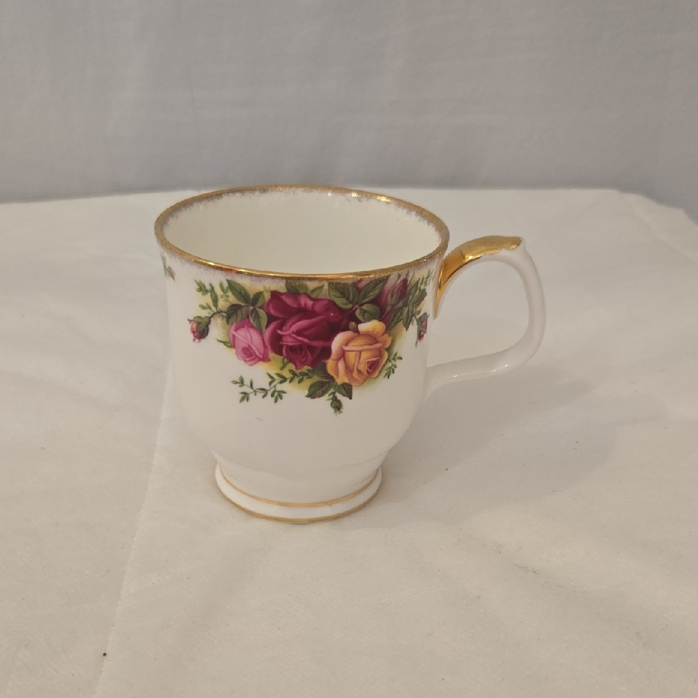 Royal Albert Floral Mug with Gold Accent